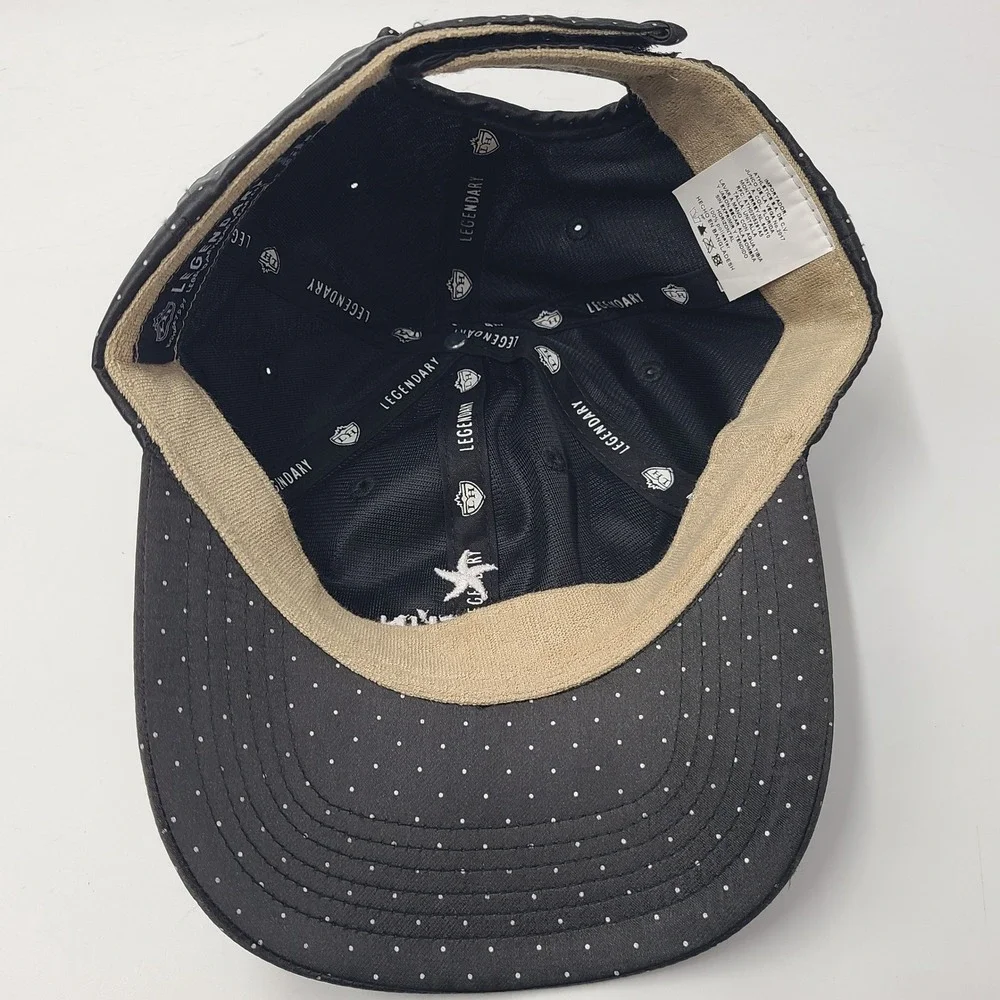 Women Iberostar Golf Club Hat Adjustable Black‎ White Polka Dot Cancun Course MX